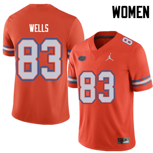 Jordan Brand Women #83 Rick Wells Florida Gators College Football Jerseys Sale-Orange